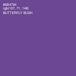 #6B4794 - Butterfly Bush Color Image