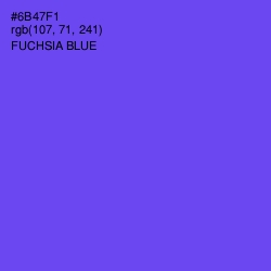 #6B47F1 - Fuchsia Blue Color Image