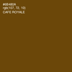 #6B480A - Cafe Royale Color Image