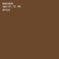 #6B482B - Spice Color Image