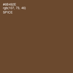 #6B492E - Spice Color Image