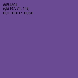 #6B4A94 - Butterfly Bush Color Image