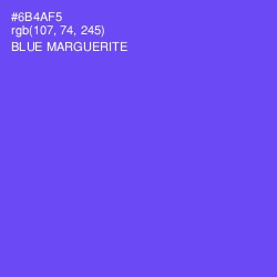 #6B4AF5 - Blue Marguerite Color Image