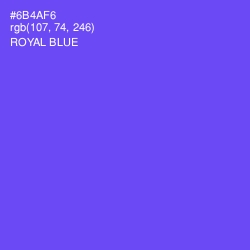#6B4AF6 - Royal Blue Color Image