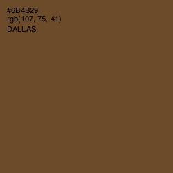 #6B4B29 - Dallas Color Image