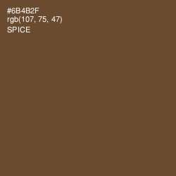 #6B4B2F - Spice Color Image