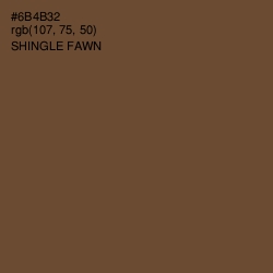 #6B4B32 - Shingle Fawn Color Image