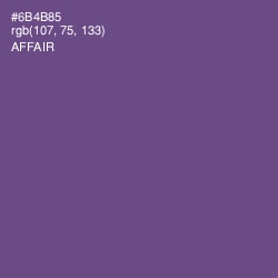 #6B4B85 - Affair Color Image