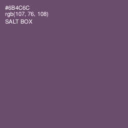 #6B4C6C - Salt Box Color Image