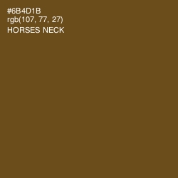 #6B4D1B - Horses Neck Color Image