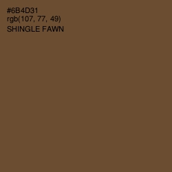 #6B4D31 - Shingle Fawn Color Image