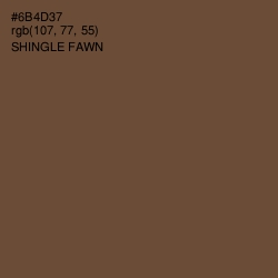 #6B4D37 - Shingle Fawn Color Image