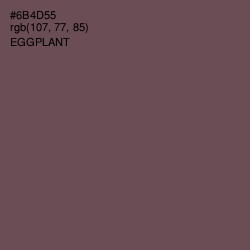 #6B4D55 - Eggplant Color Image