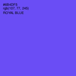 #6B4DF5 - Royal Blue Color Image