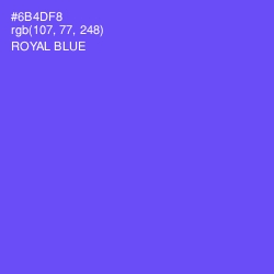 #6B4DF8 - Royal Blue Color Image