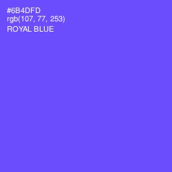 #6B4DFD - Royal Blue Color Image