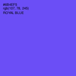 #6B4EF5 - Royal Blue Color Image