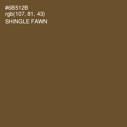 #6B512B - Shingle Fawn Color Image