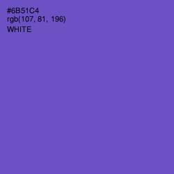 #6B51C4 - Fuchsia Blue Color Image