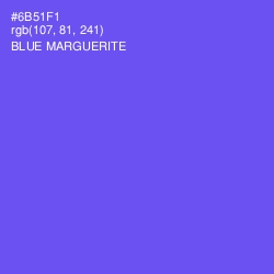 #6B51F1 - Blue Marguerite Color Image