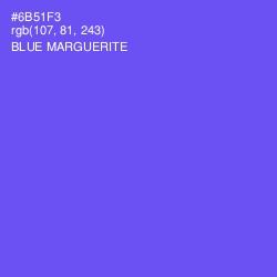 #6B51F3 - Blue Marguerite Color Image