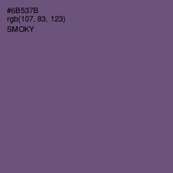 #6B537B - Smoky Color Image