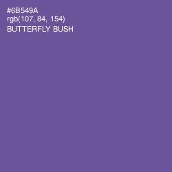 #6B549A - Butterfly Bush Color Image