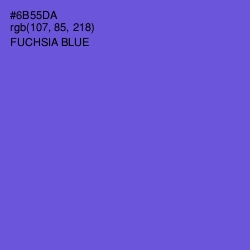 #6B55DA - Fuchsia Blue Color Image