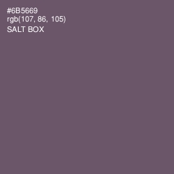 #6B5669 - Salt Box Color Image