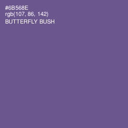 #6B568E - Butterfly Bush Color Image