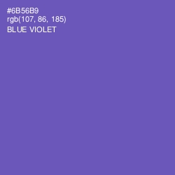 #6B56B9 - Blue Violet Color Image