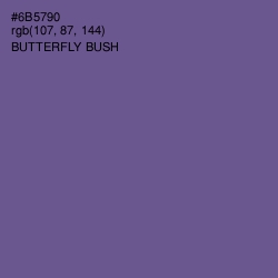 #6B5790 - Butterfly Bush Color Image