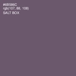 #6B586C - Salt Box Color Image