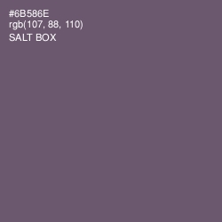 #6B586E - Salt Box Color Image