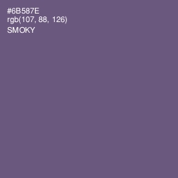 #6B587E - Smoky Color Image