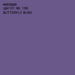 #6B588B - Butterfly Bush Color Image