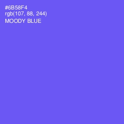 #6B58F4 - Moody Blue Color Image