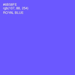 #6B58FE - Royal Blue Color Image