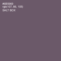 #6B5969 - Salt Box Color Image