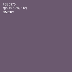#6B5970 - Smoky Color Image