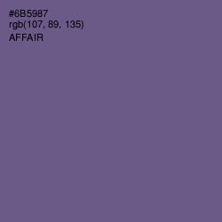 #6B5987 - Affair Color Image