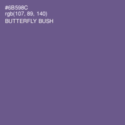 #6B598C - Butterfly Bush Color Image