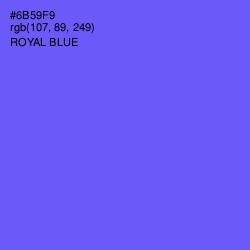 #6B59F9 - Royal Blue Color Image