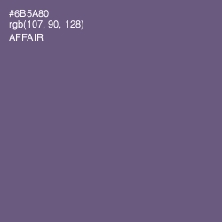 #6B5A80 - Affair Color Image