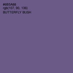 #6B5A88 - Butterfly Bush Color Image