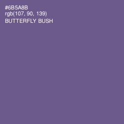 #6B5A8B - Butterfly Bush Color Image