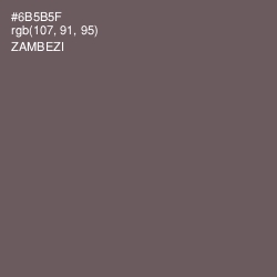 #6B5B5F - Zambezi Color Image