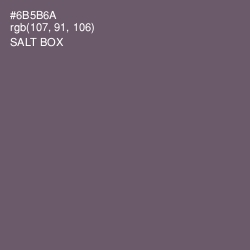 #6B5B6A - Salt Box Color Image