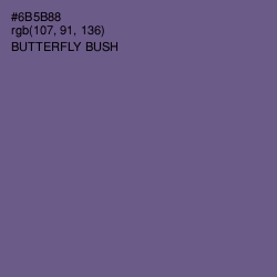 #6B5B88 - Butterfly Bush Color Image