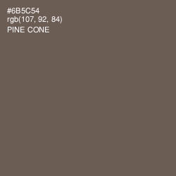 #6B5C54 - Pine Cone Color Image